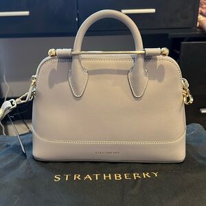 Strathberry Dome Mini Leather Crossbody Bag